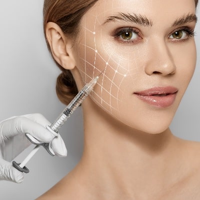 woman getting exosomes treatment at sempre day and medical spa