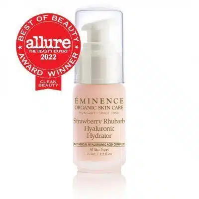 EMINENCE Organics Strawberry Rhubarb Hyaluronic Hydrator PDP Allure
